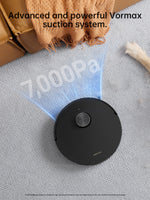Load image into Gallery viewer, Dreame L20 Ultra Robot Vacuum showcasing 7000Pa suction power on carpet.
